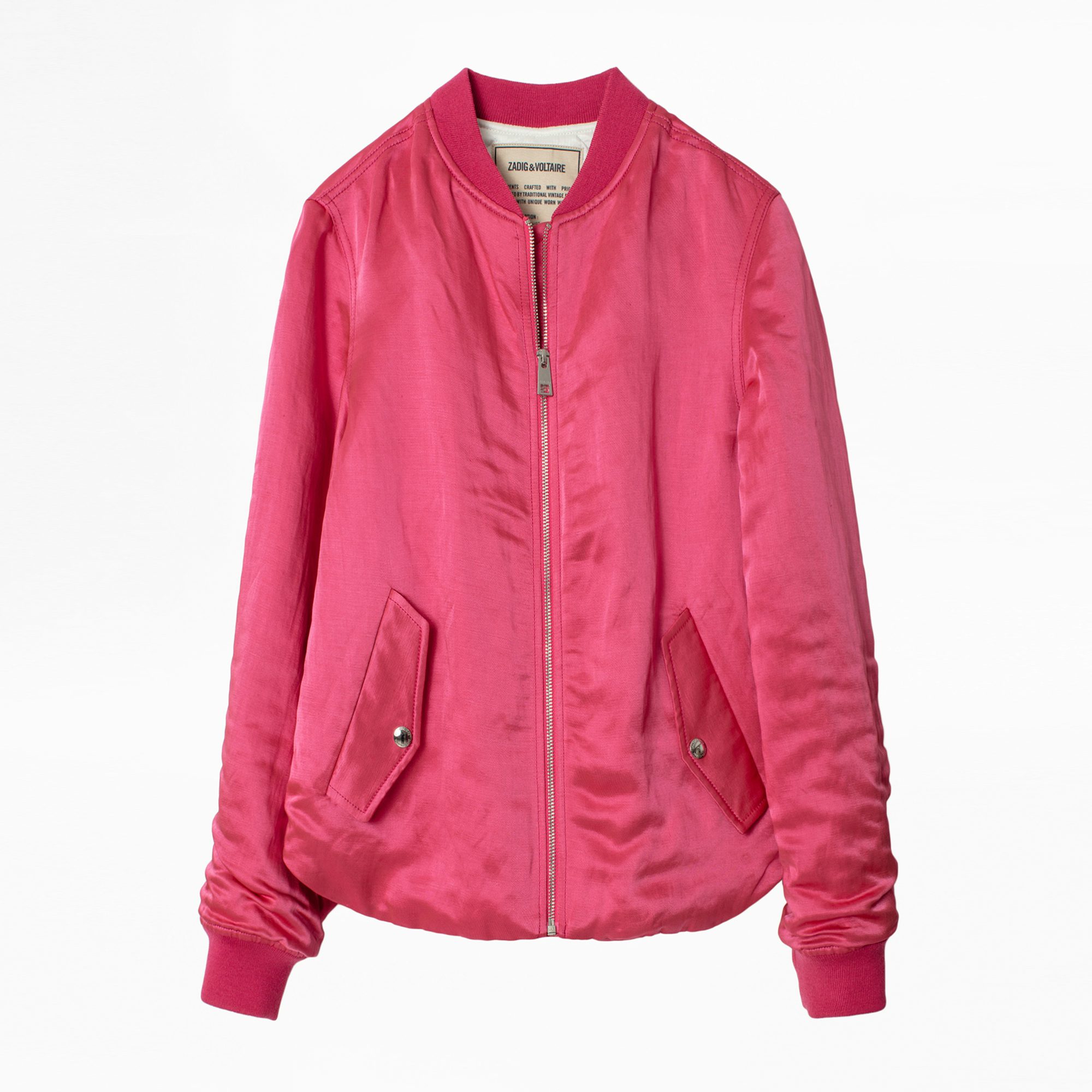 Ben Jacket - Women’s pink bomber jacket.